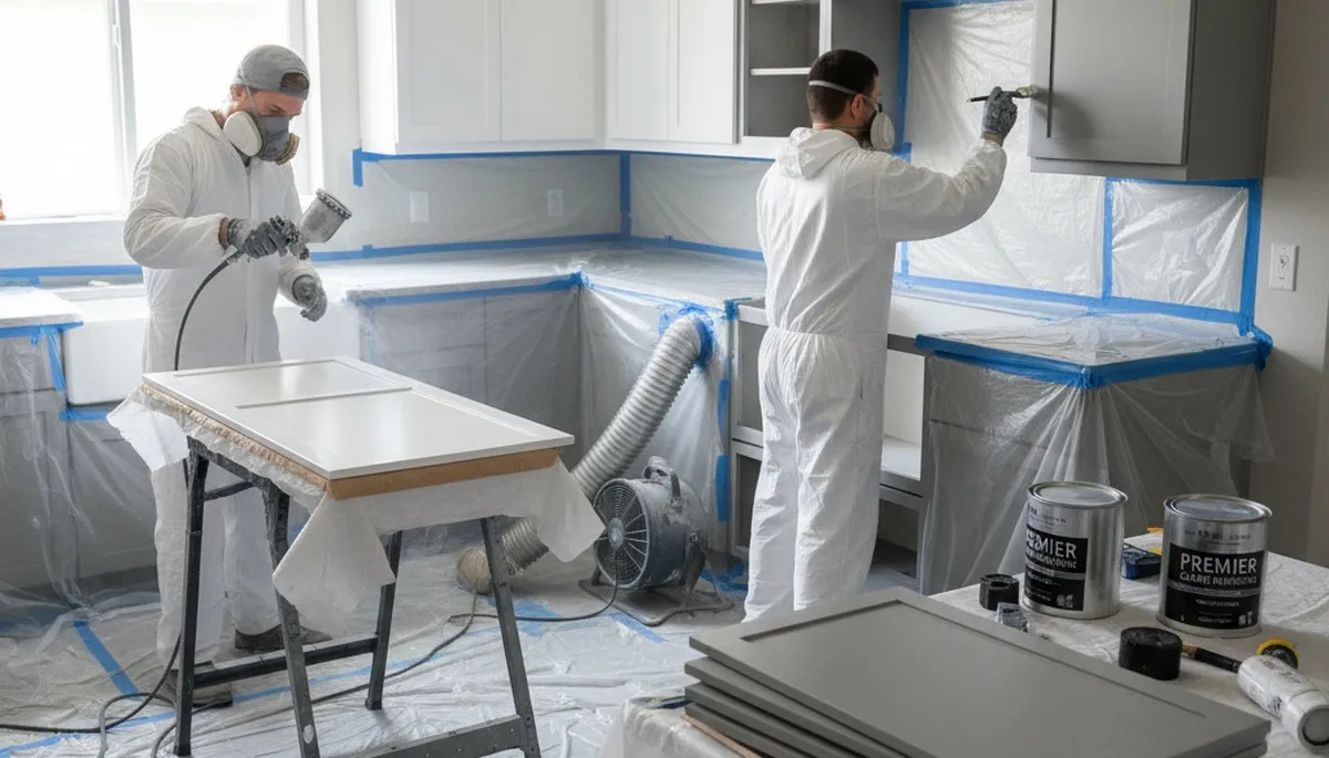 Cabinet painting in Bradenton, FL for durable, humidity-resistant kitchen finishes