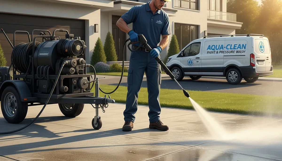 Concrete pressure cleaning in Bradenton, FL for driveways, patios, and walkways