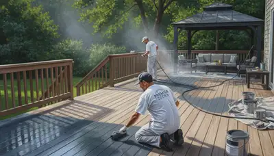 Deck painting in Bradenton, FL by Bradenton Paint Pros for durable sun and humidity protection