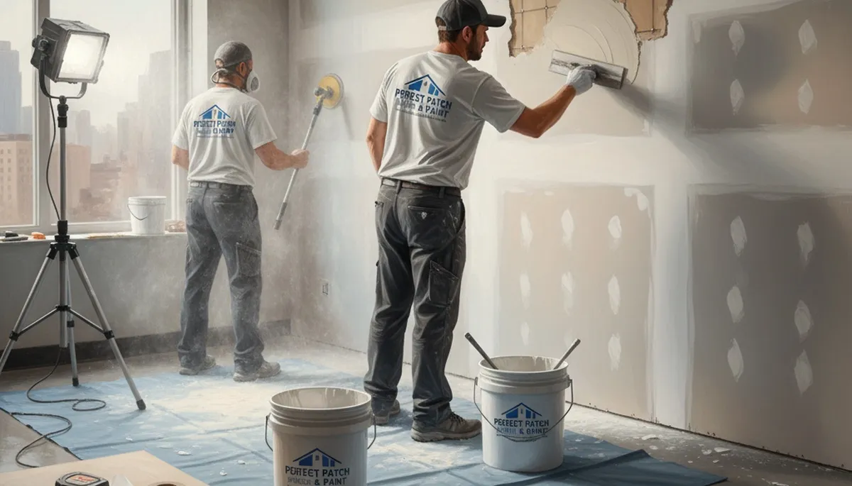 Bradenton, FL painters repairing drywall for smooth, moisture-damaged walls and ceilings