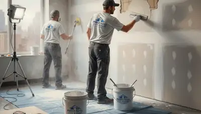 Bradenton, FL painters repairing drywall for smooth, moisture-damaged walls and ceilings