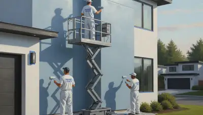 Bradenton, FL house painters applying exterior paint for durable curb appeal and weather protection