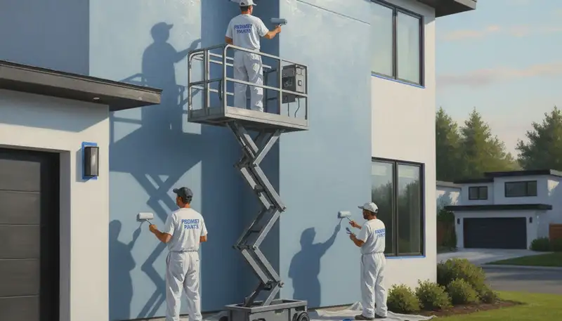 Bradenton, FL house painters applying exterior paint for durable curb appeal and weather protection
