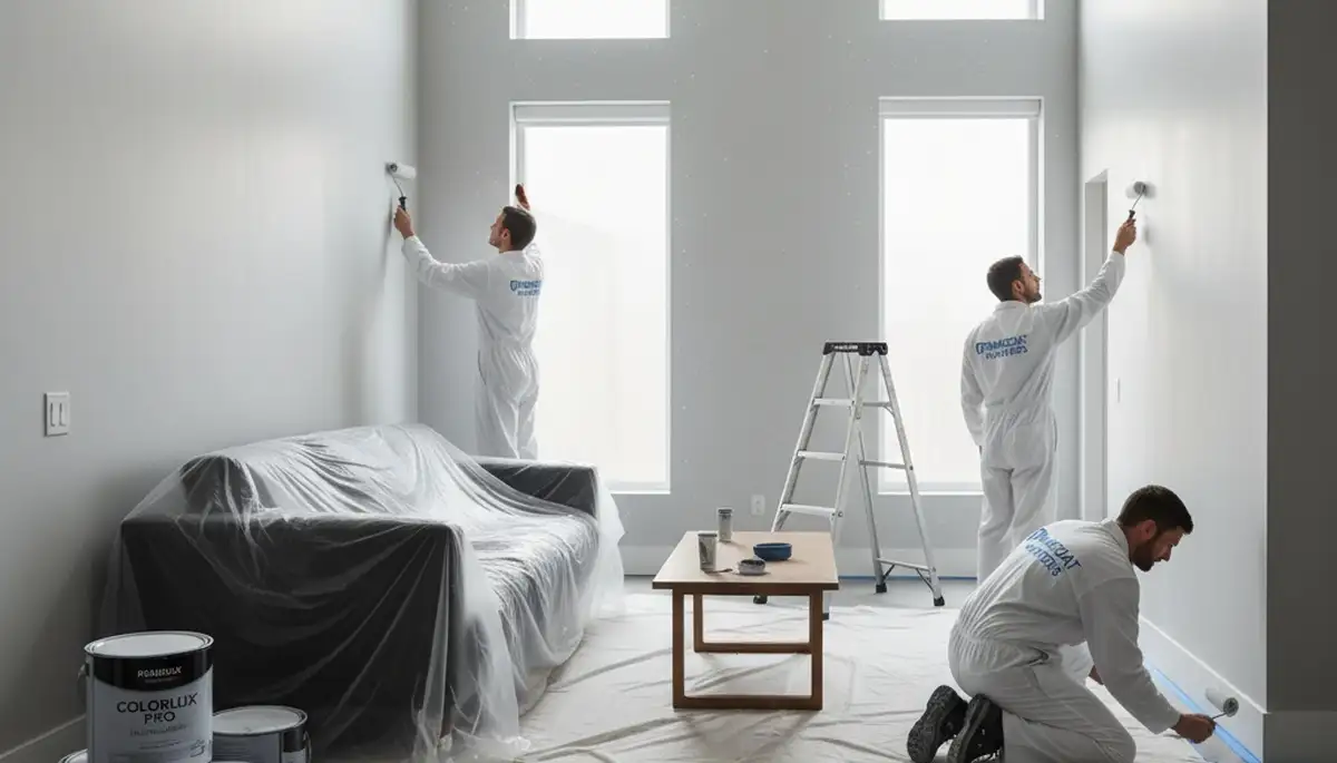 Bradenton, FL interior house painting service for coastal homes with professional wall coating application
